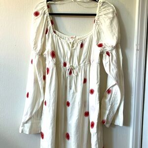 Free people white linen dress